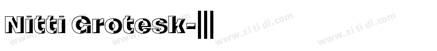 Nitti Grotesk字体转换